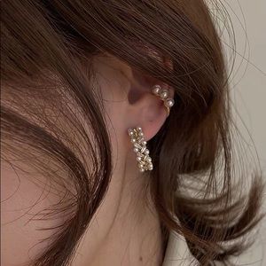 Vintage Fashion Crystal Brincos earrings
